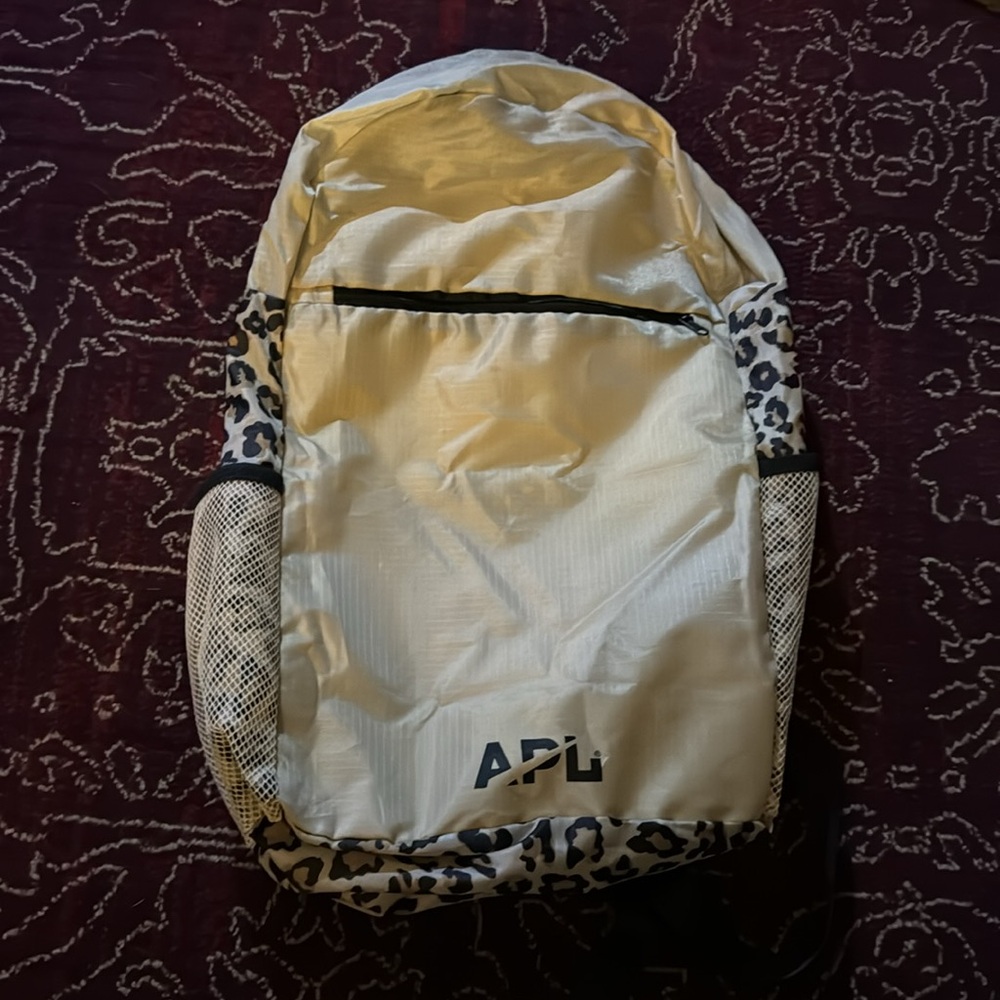 Nwot Apl Leopard Print Backpack - image 7